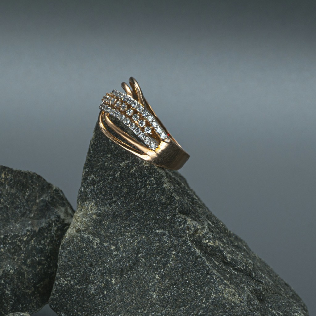 cz Gold Ladies Ring