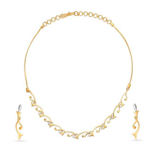 22k Gold Antique Design Necklace Set