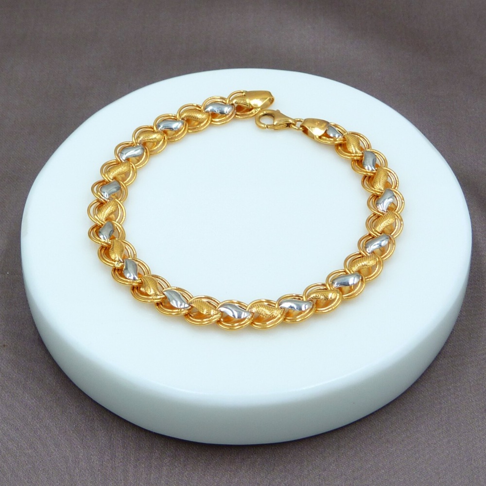 Gents 22k Gold Lotuse Bracelet