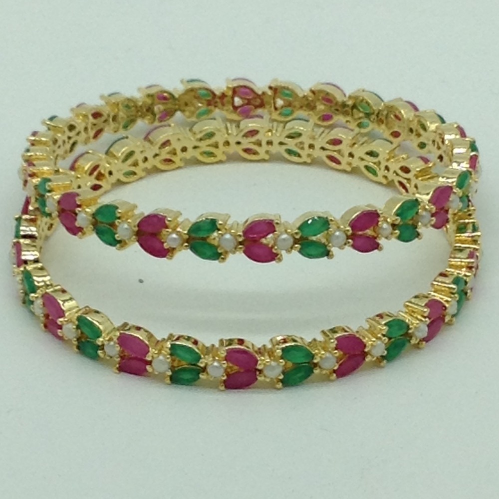 Multicolour CZ Fancy Bangles JBG0324