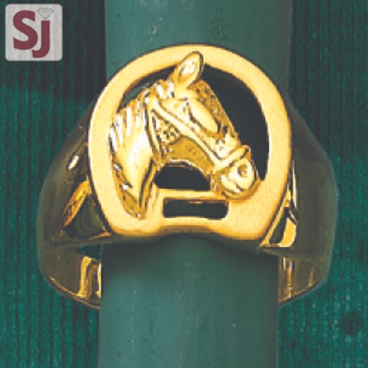 Horse Gents Ring Diamond GRD-1637