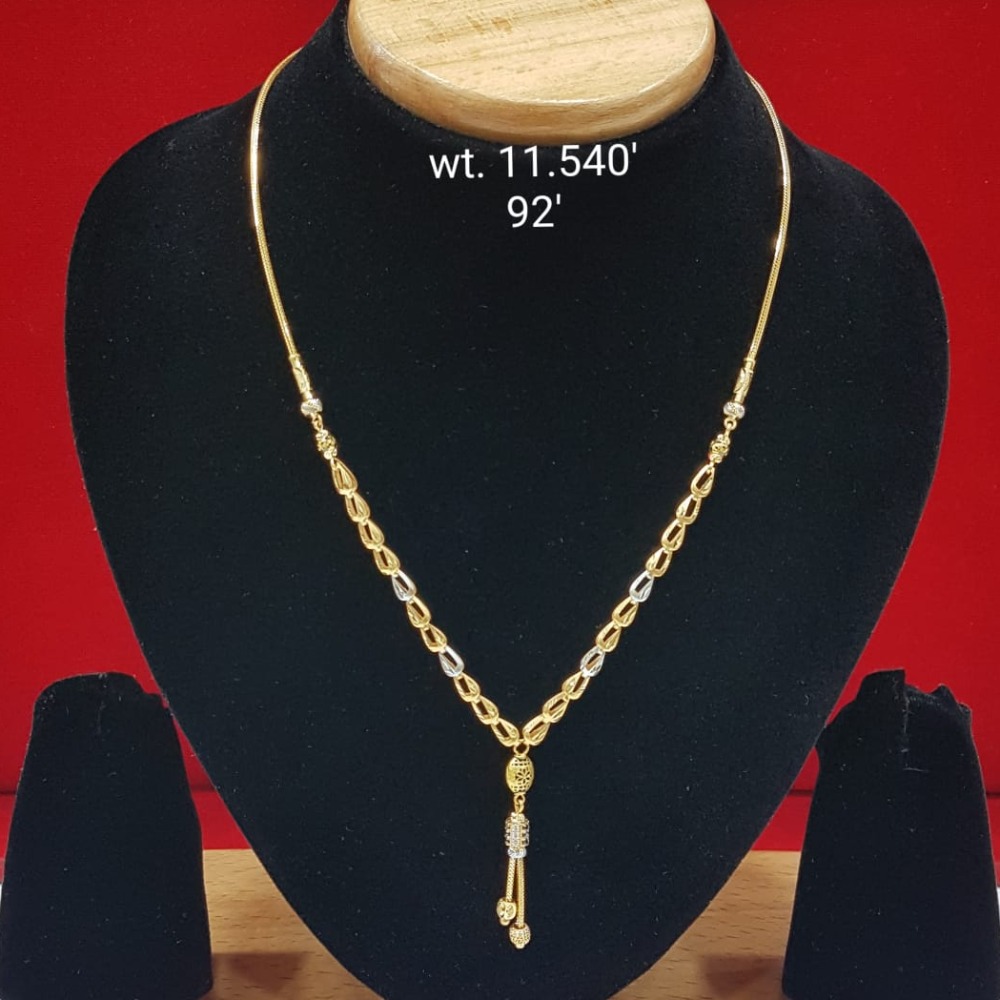 916 gold chain design Necklace set