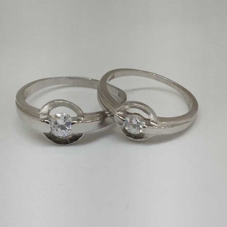 925 Sterling Silver Couple Band