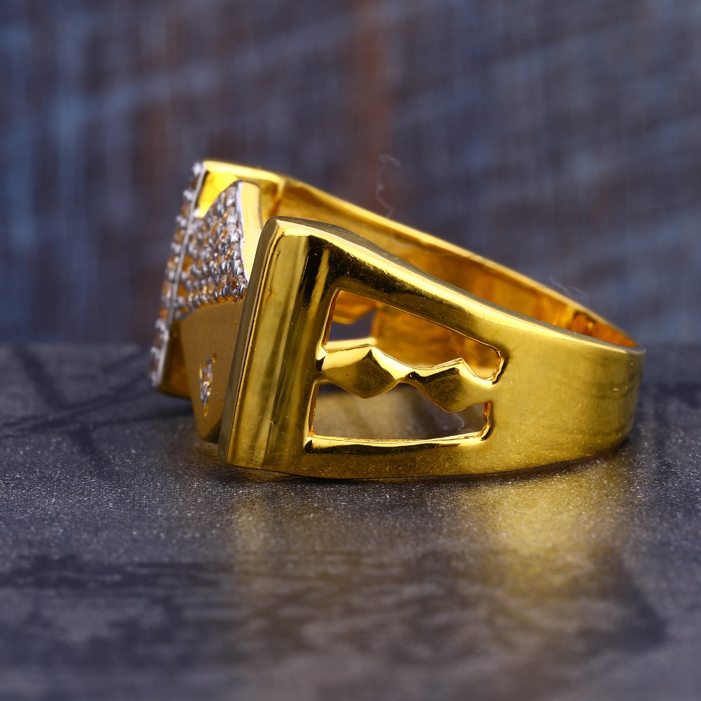 22CT Gold Exclusive CZ  Men's Ring MR645