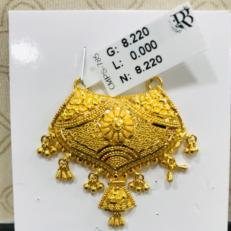 22 carat gold classical ladies mangalsutra RH-MN779