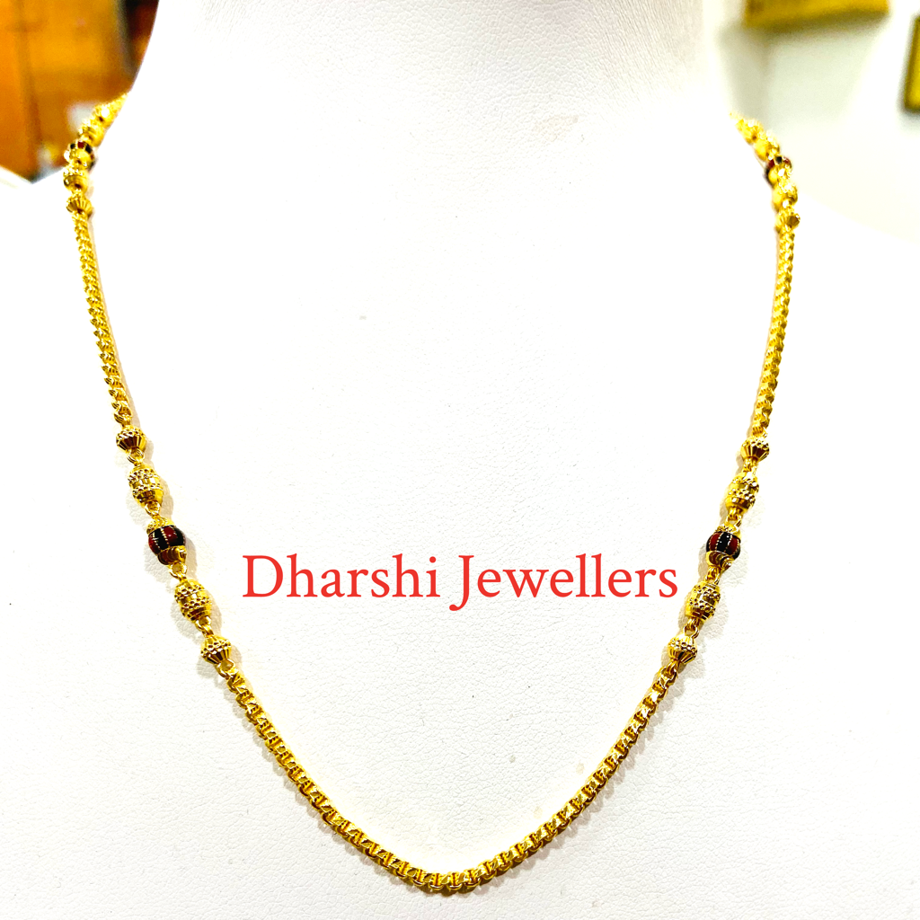 22KT Gold Beads Chain