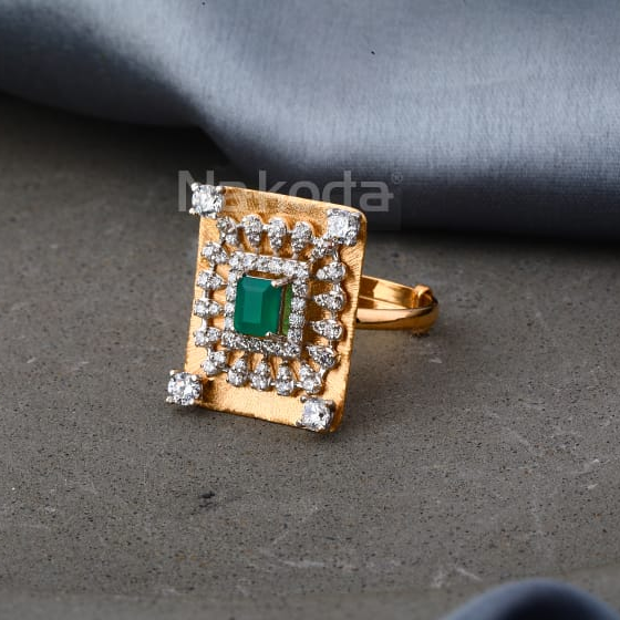 750 Rose Gold Hallmark Fancy Ladies Ring RLR954