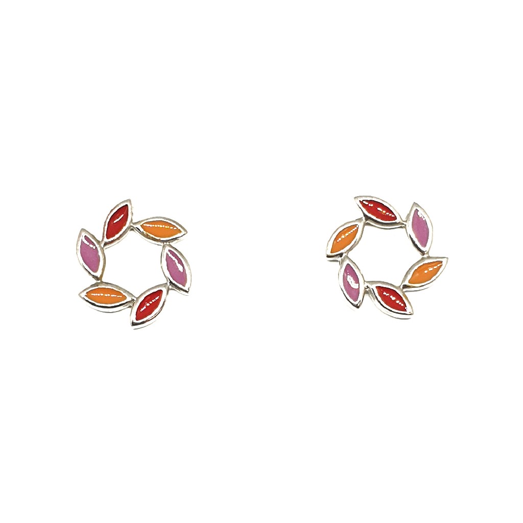 925 Sterling Silver Meenakari Earring MGA - BTS0010