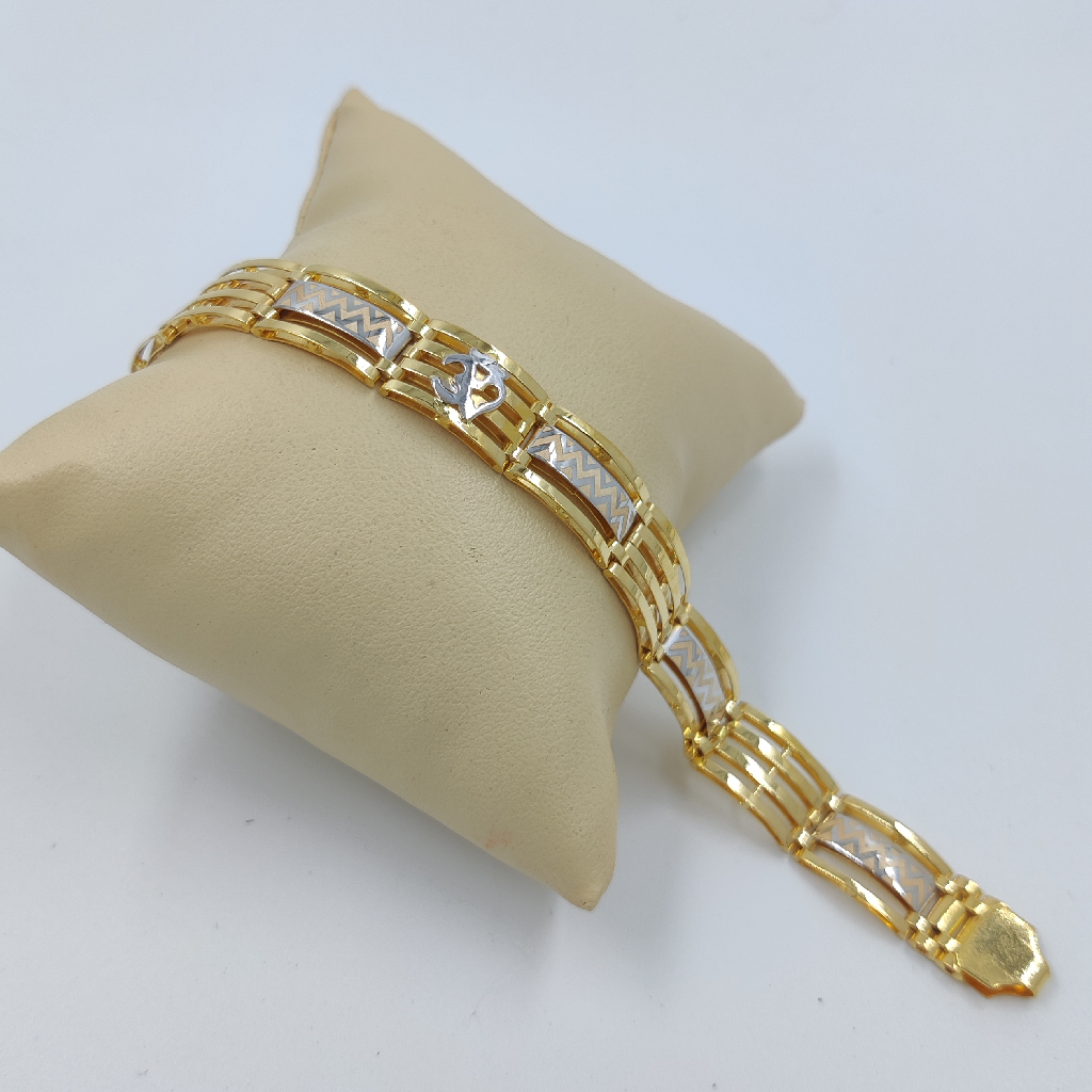 916 Gold Fancy Gent's Pasi Bracelet