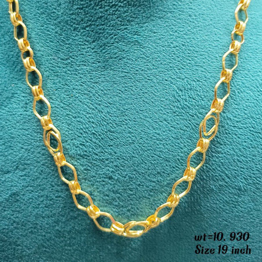 22crt Gold Hollow Chain