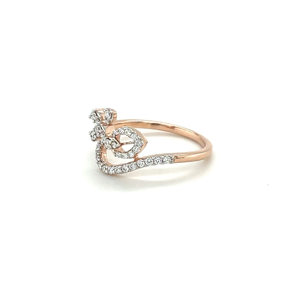 Heart of Love 14k Rose Gold Diamond Ring