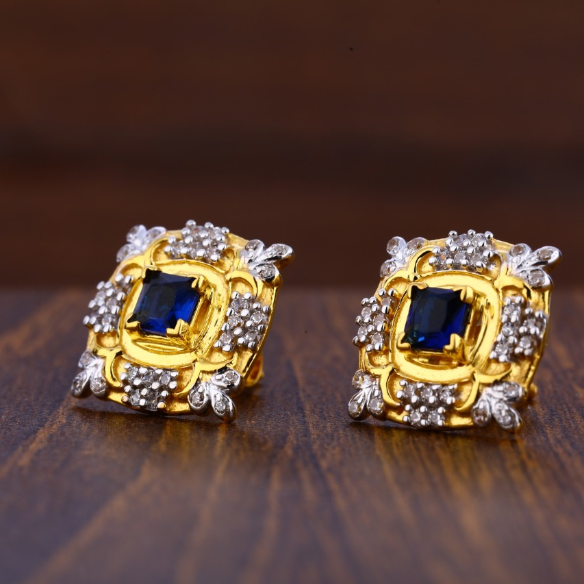 916 Gold Hallmark Exclusive Ladies Tops Earrings LTE209