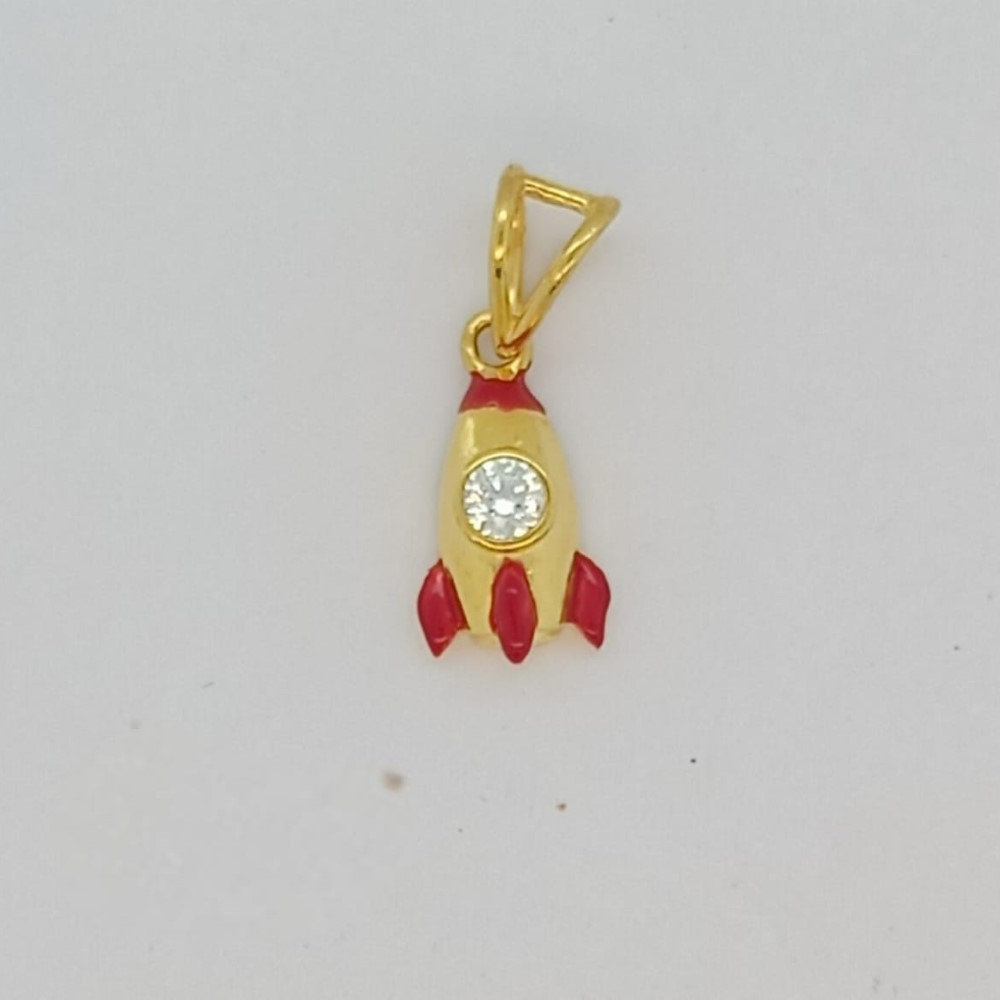 916 Gold Delite Plain Pendant