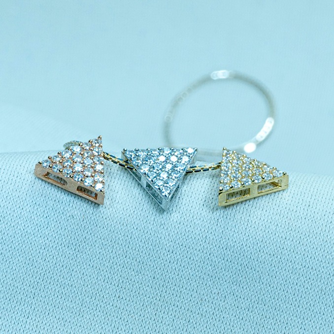 22kt gold modern Pendant chain dk1-235
