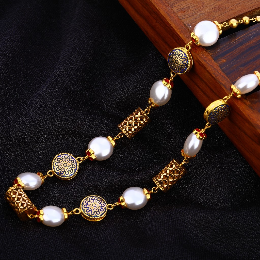 916 Gold Hallmark Gorgeous Antique Chain Mala AC192