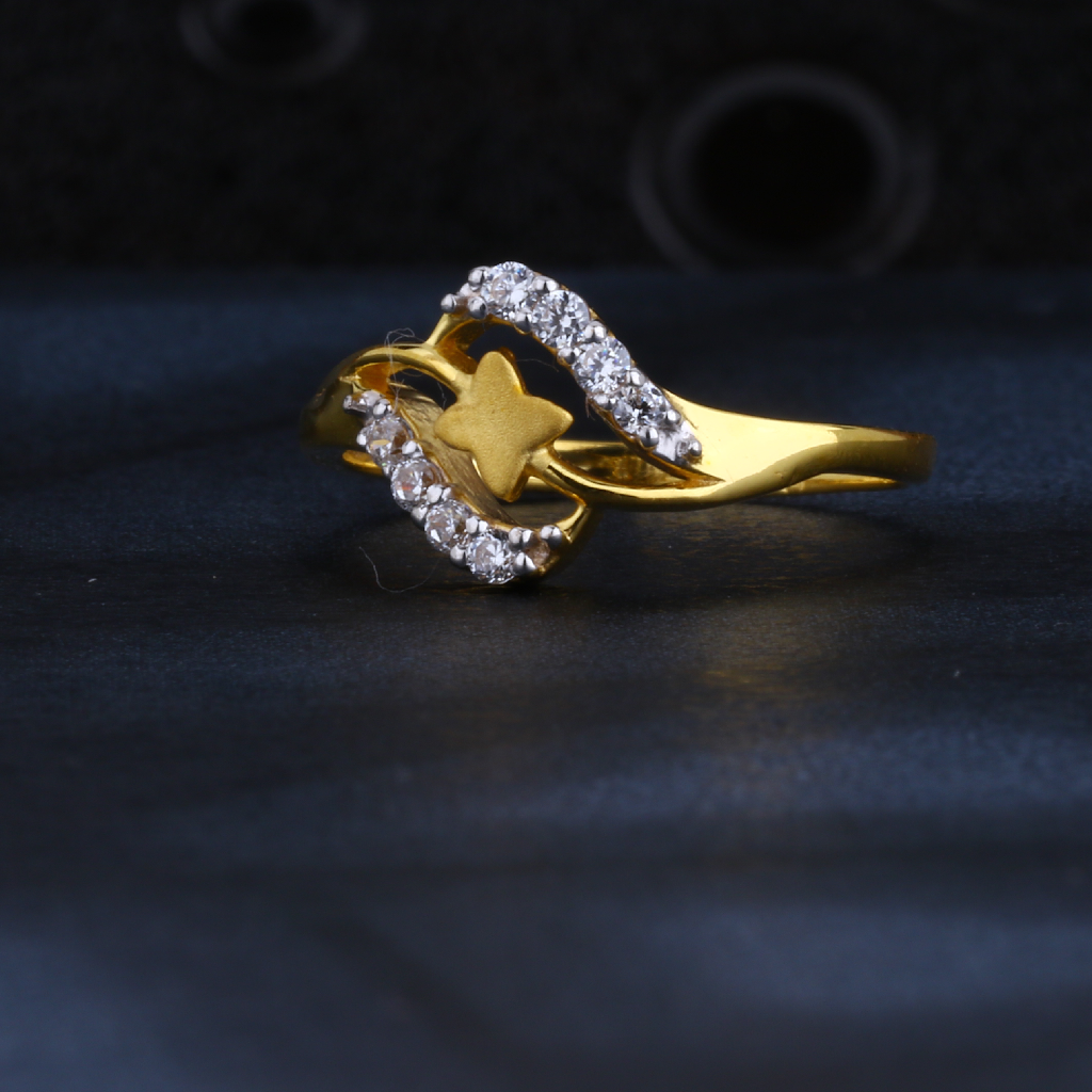Radiant 22k Gold Ring for Women-gemektower.com.vn