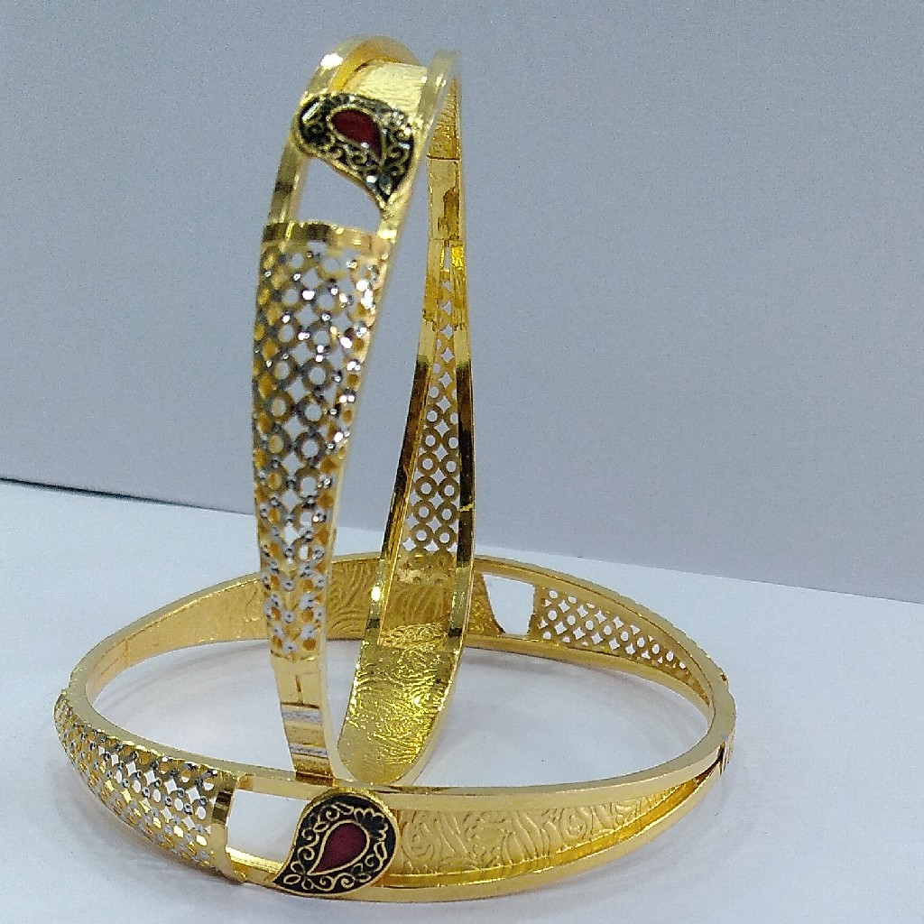 22KT/ 916 Gold fancy festival 2-in-1 design Cooper kadli for ladies