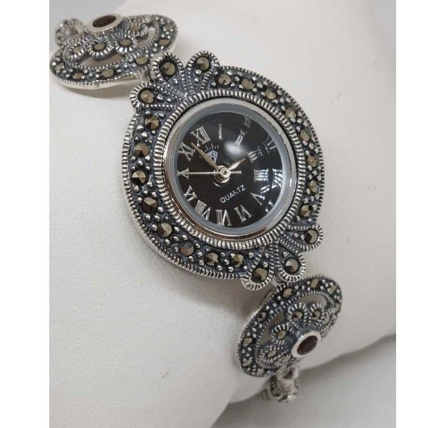92.5 sterling silver antique ladies watch