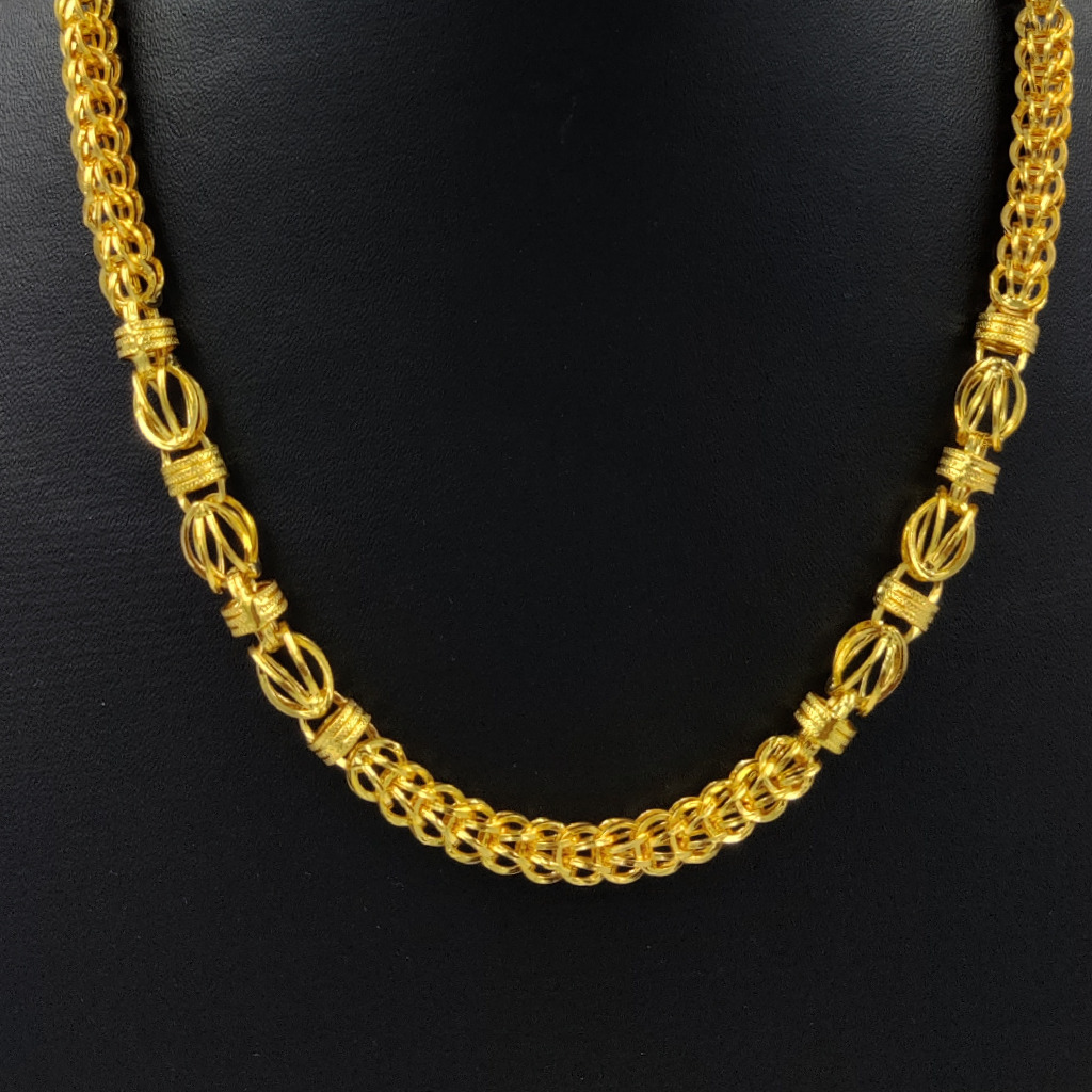 916 Gold Indo Hollow Chain