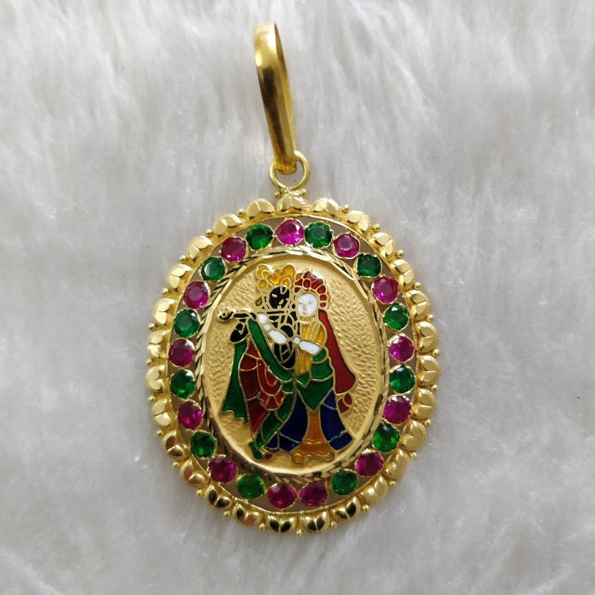 Radhakrishna 916 Gold Gent's Pendant