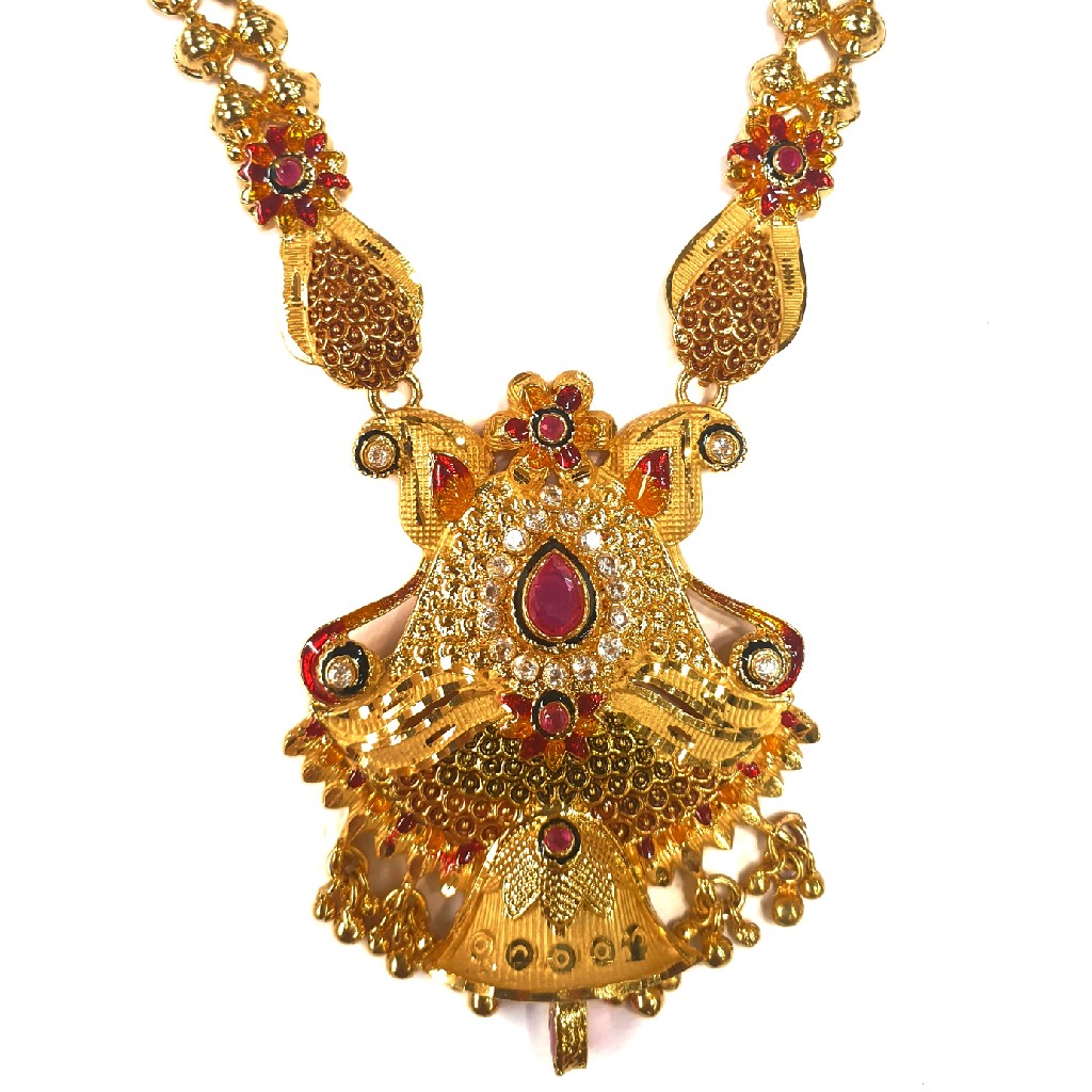 1 gram gold forming necklace set mga - gfn0016