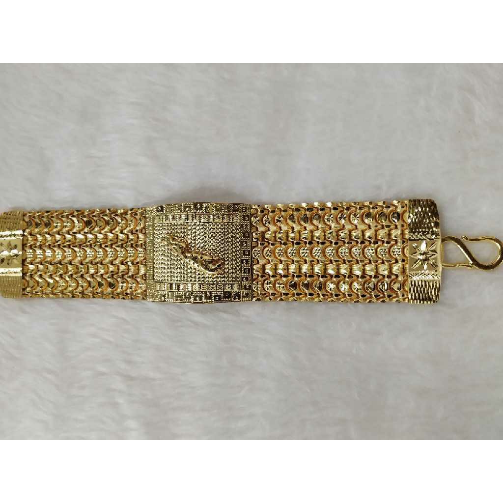 916 Gold Antique Jaguar Bracelet