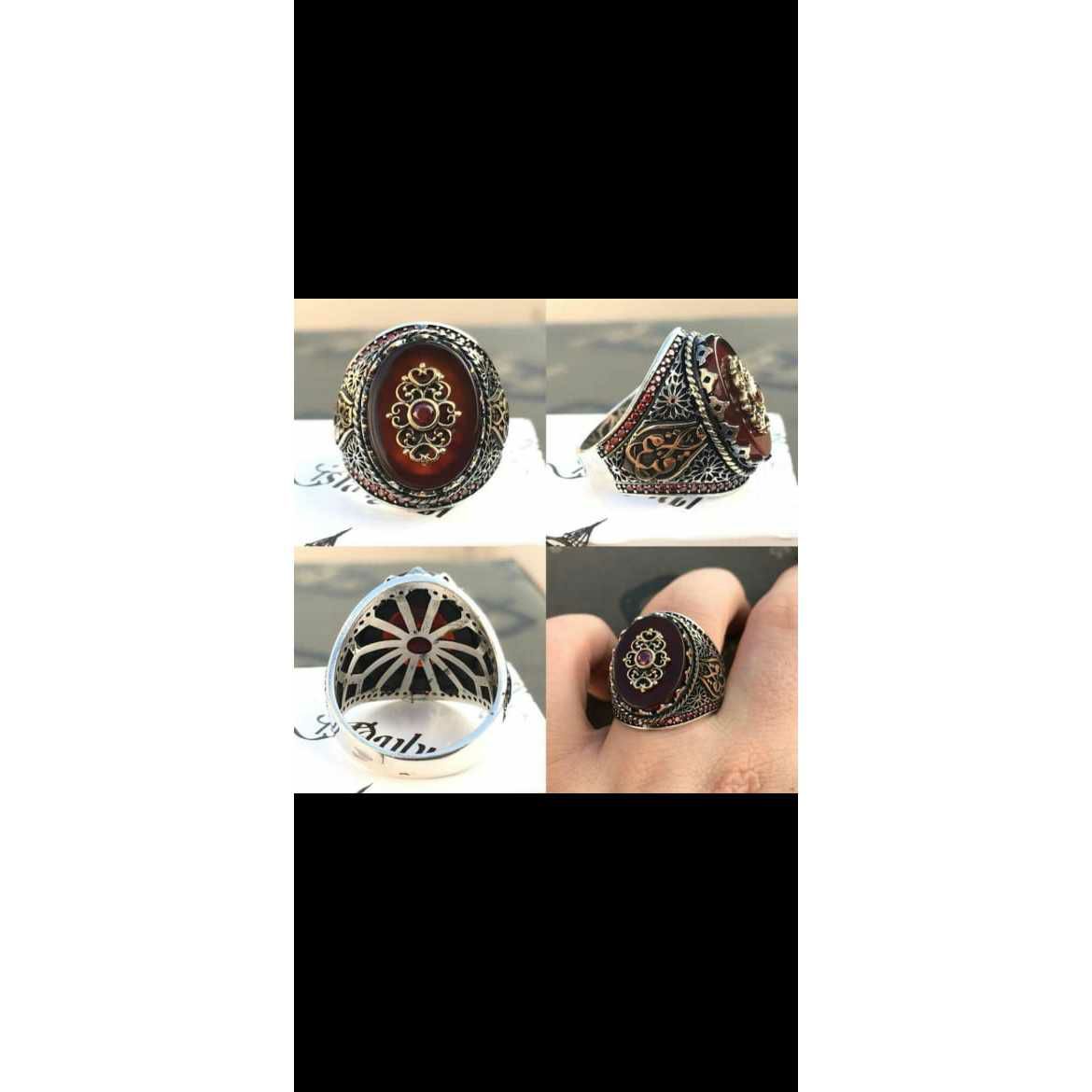 Handmade Nakshi Oxodize Ring Ms-2539