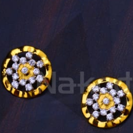 22kt gold cz ladies fancy pendant set fps537