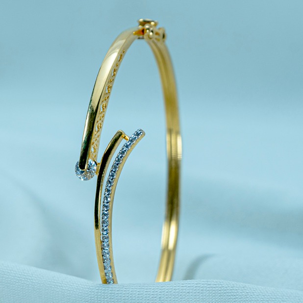 916 gold plain bracelet lb1-523