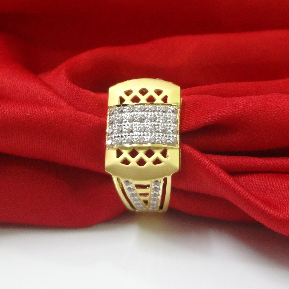 Unique  jali design 22 kt gold genst ring