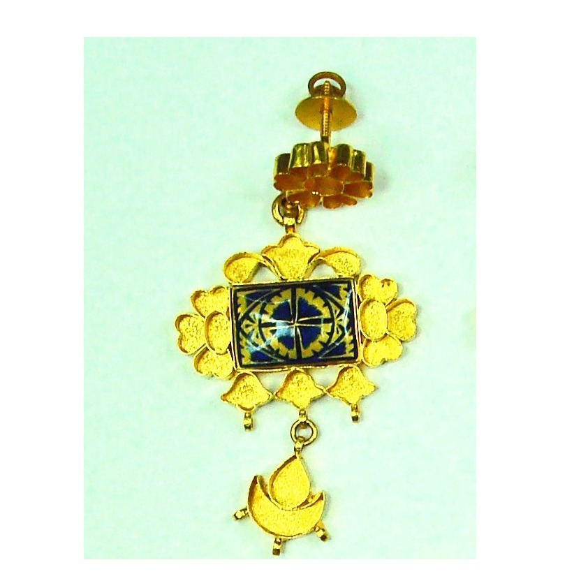 Antique jadtar kundan pendant set khokha-akm-ps-016