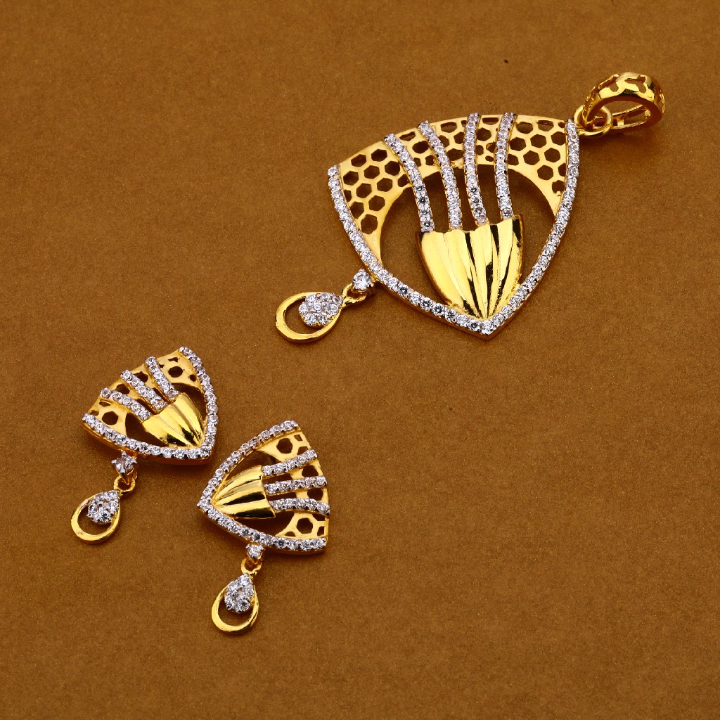 22kt Gold Hallmark Pendant Set FPS106