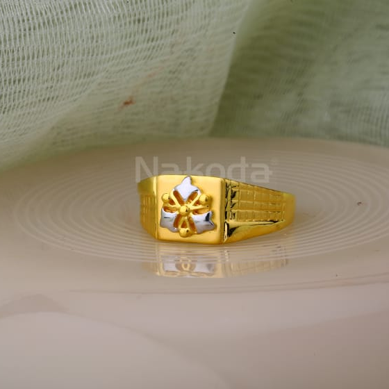 916 Gold Mens Fancy Plain Ring MPR166