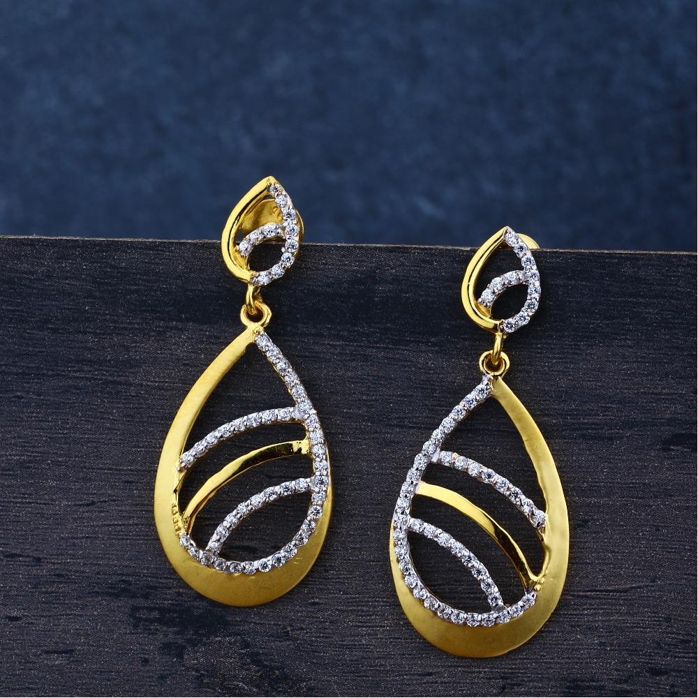Ladies 22K Gold Jummar Earrings Modern-LJE73