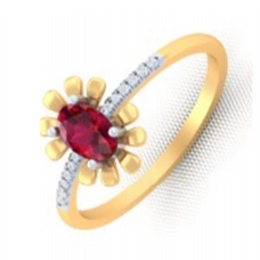 Modern Plain Design Diamond ring