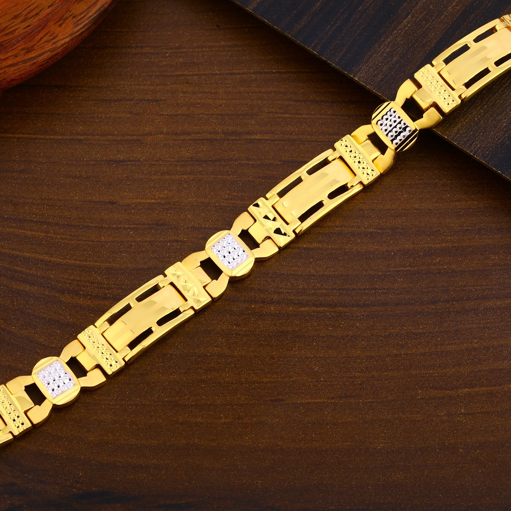 22CT Plain Gold Classic Gentlemen's Bracelet MPB265