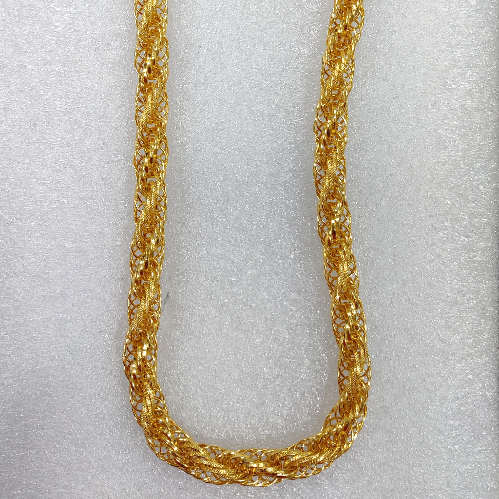 916 Gold Fancy Gent's Kadam Chain