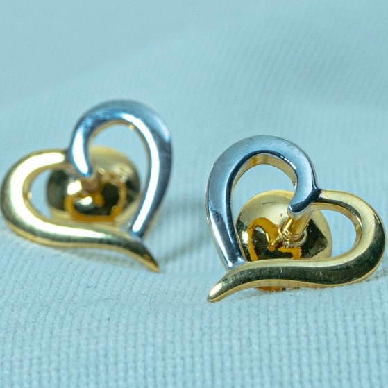 Heart design gold tops et1-542