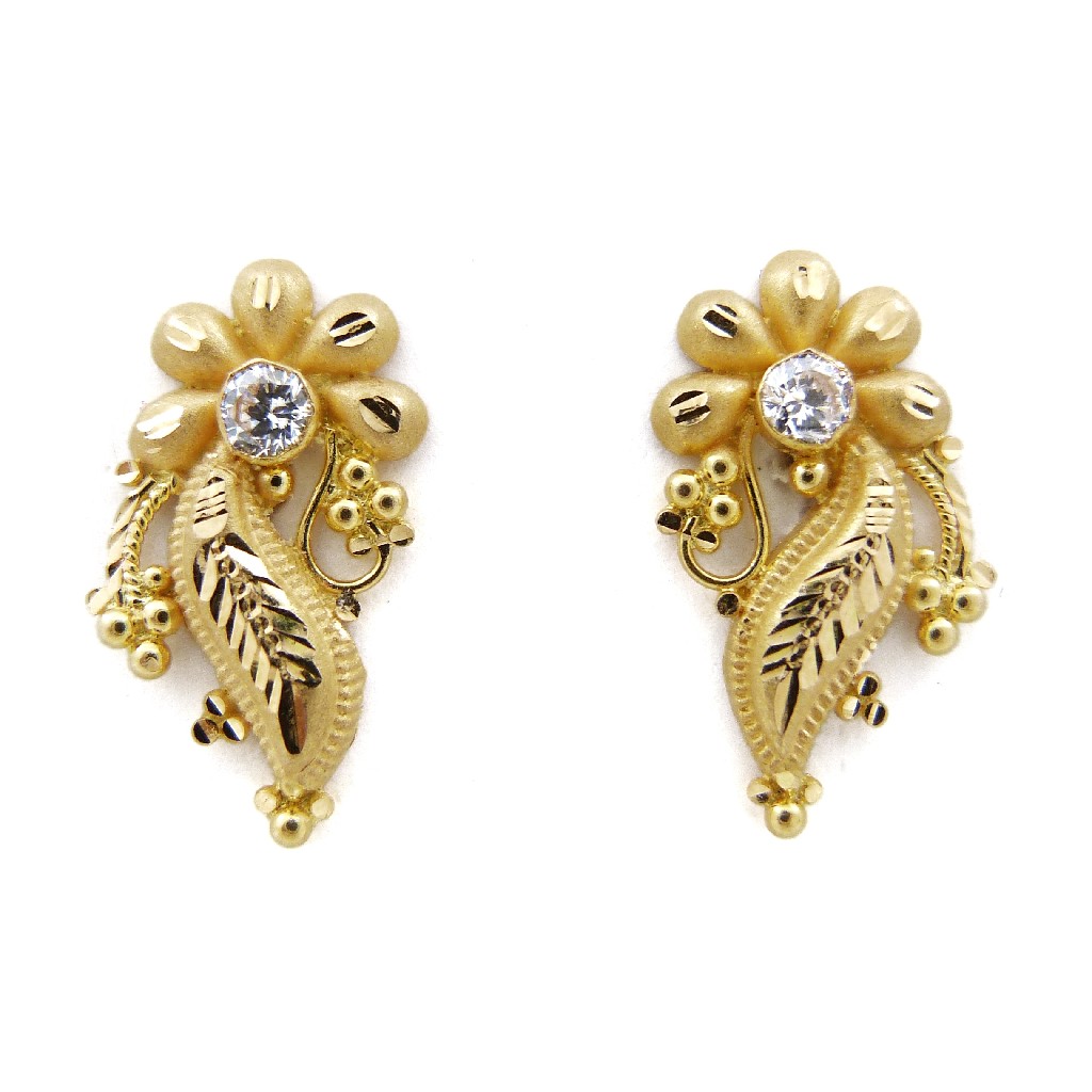22K gold handmade earring
