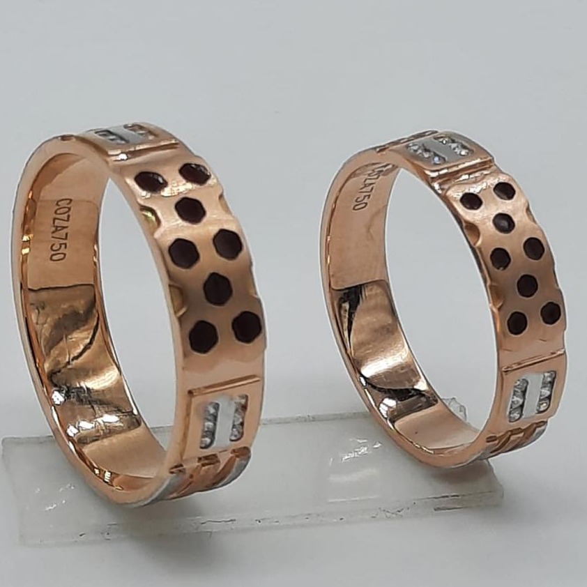 18KT Rose Gold New Latest Design Couple Ring 