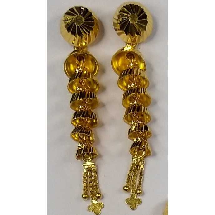 916 Gold Slowfast Earrings Akm-er-089