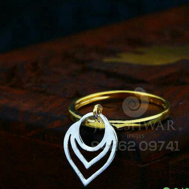 916 Attractive Plain Gold Fancy Ladies Ring LRG -0791