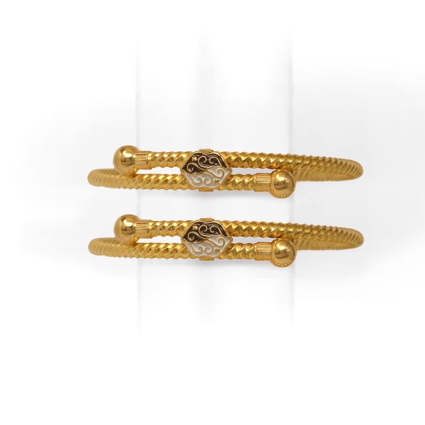 22 KT ROUND PIECE CUT BABY BANGLE