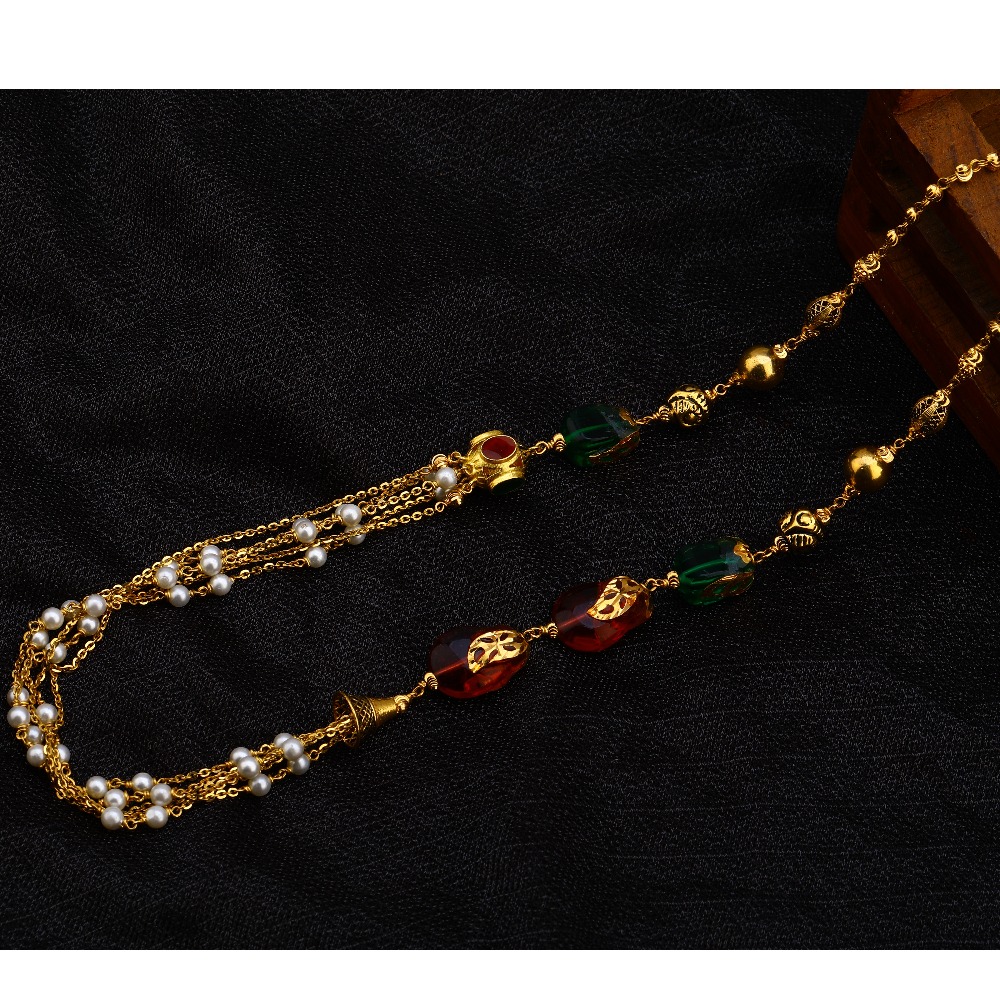 916 Gold Classic  Antique Chain Mala AC166