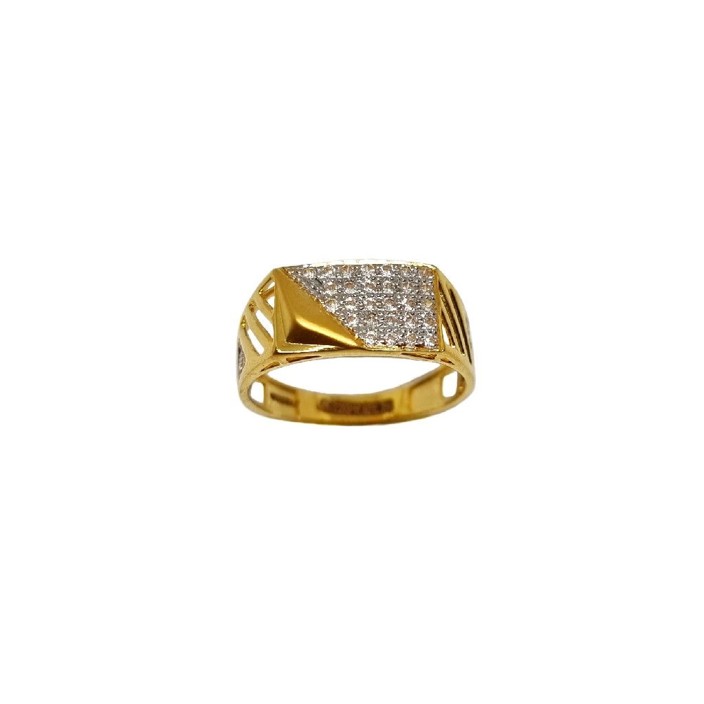 22K Gold Fancy Gents Ring MGA - GRG0254