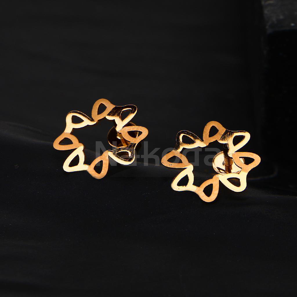 750 Rose Gold Ladies Earring RE251