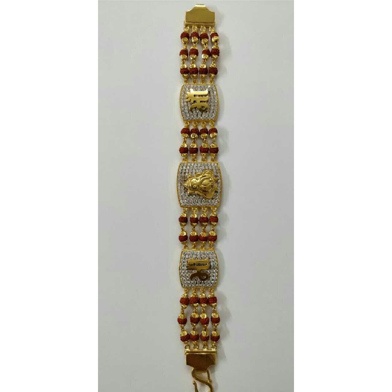 22K / 916 Gold Gents Ganesha Shaped Bracelet ( Lucky )
