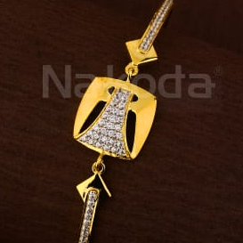 750 Gold CZ Ladies Fancy Kada Bracelet LKB202