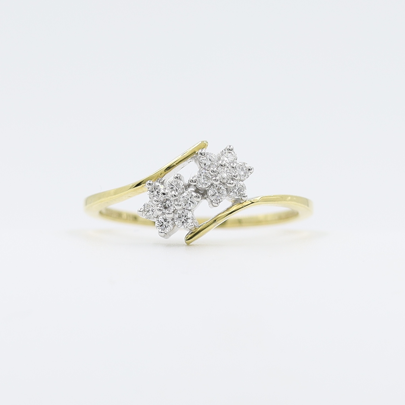 14kt Yellow Gold Natural Diamond Delicate Ring