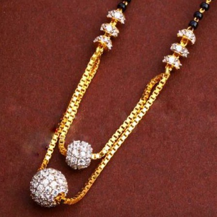 22KT/ 916 Gold fancy casual wear bolls pendant mangalsutra for ladies